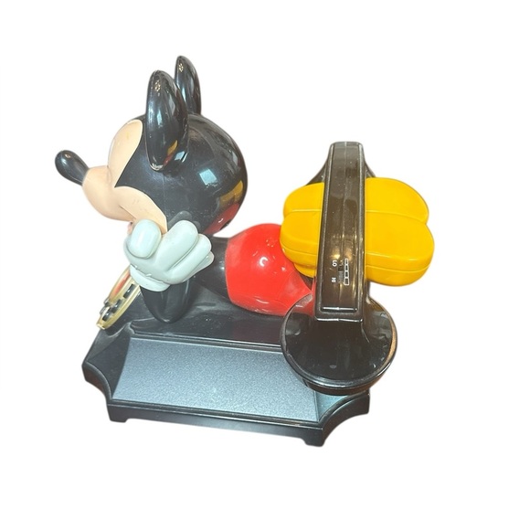 Disney Mickey Mouse Black and Red Vintage Phone - Picture 7 of 9
